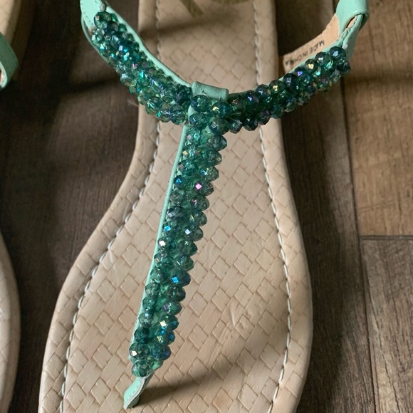 Cute Sea Green Sandals - Picture 5 of 6
